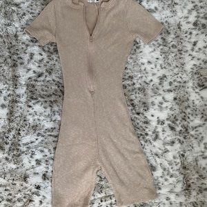 Uptown Downtown Biker Short Romper